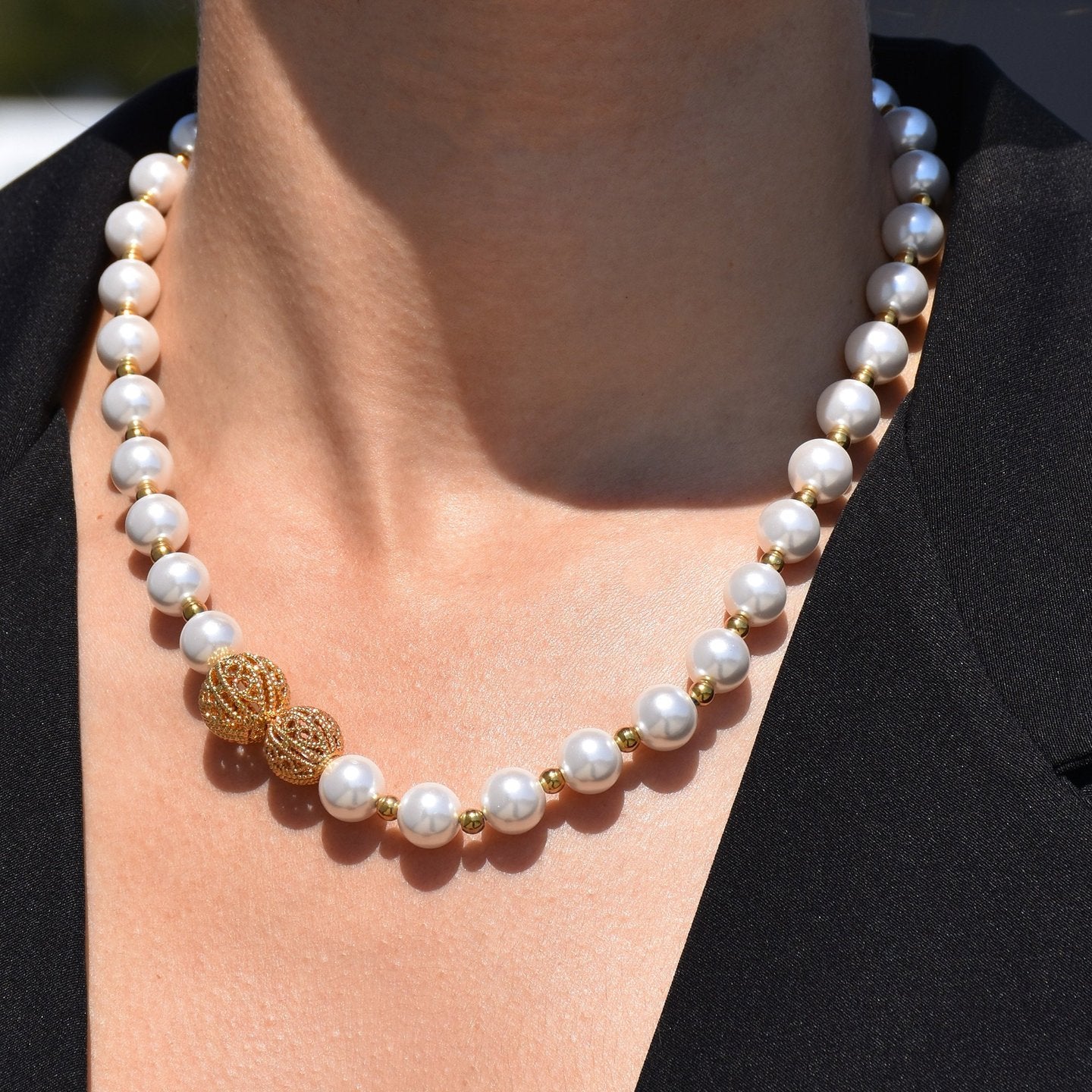 Collier de perles coração de viana
