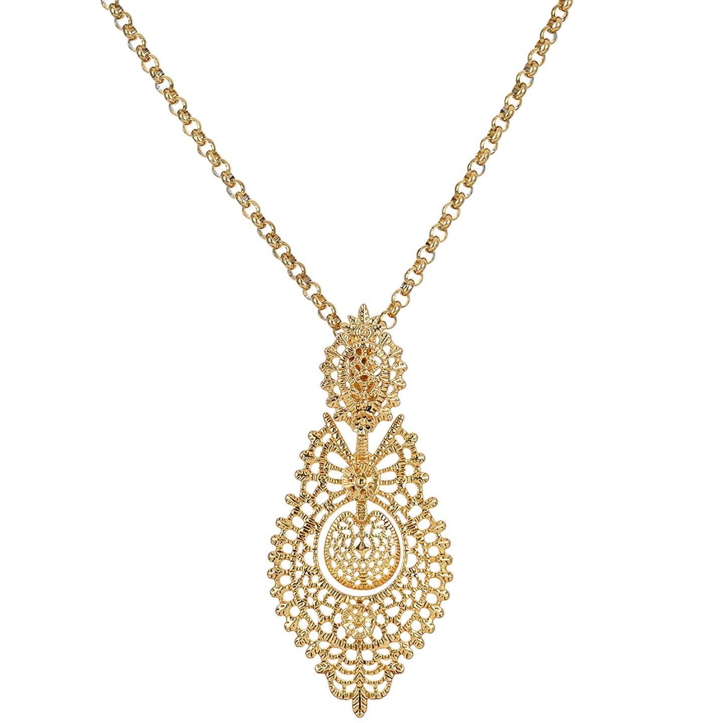 Collier semi précieuse filigrane rainha G