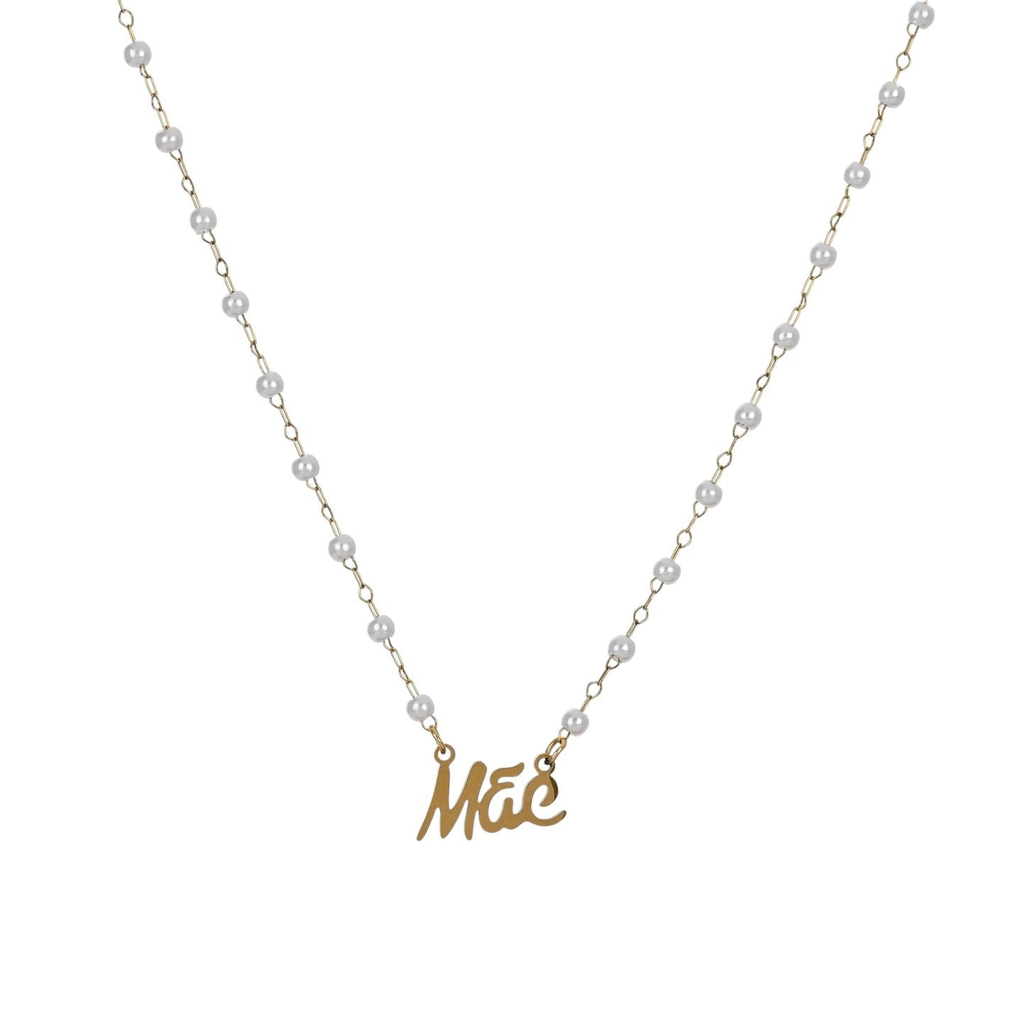 Collier en acier mot mãe