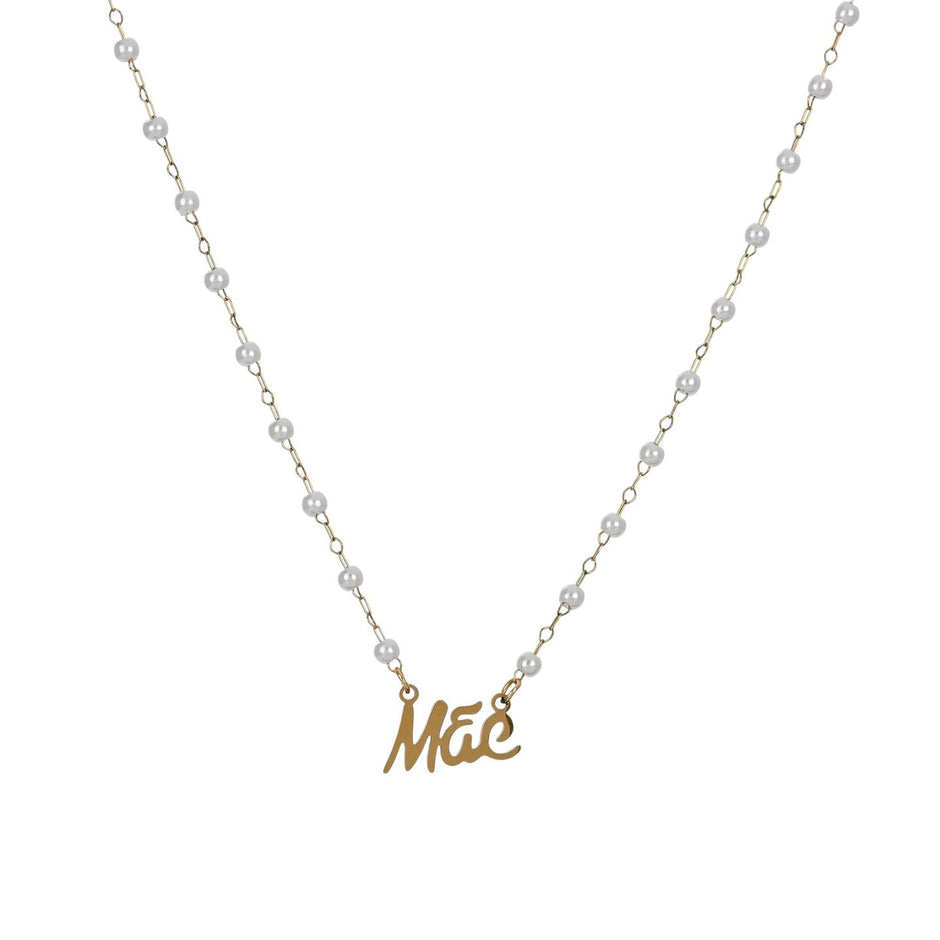 Collier en acier mot mãe