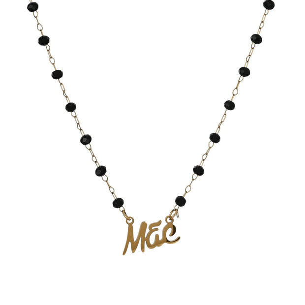 Collier en acier mot mãe