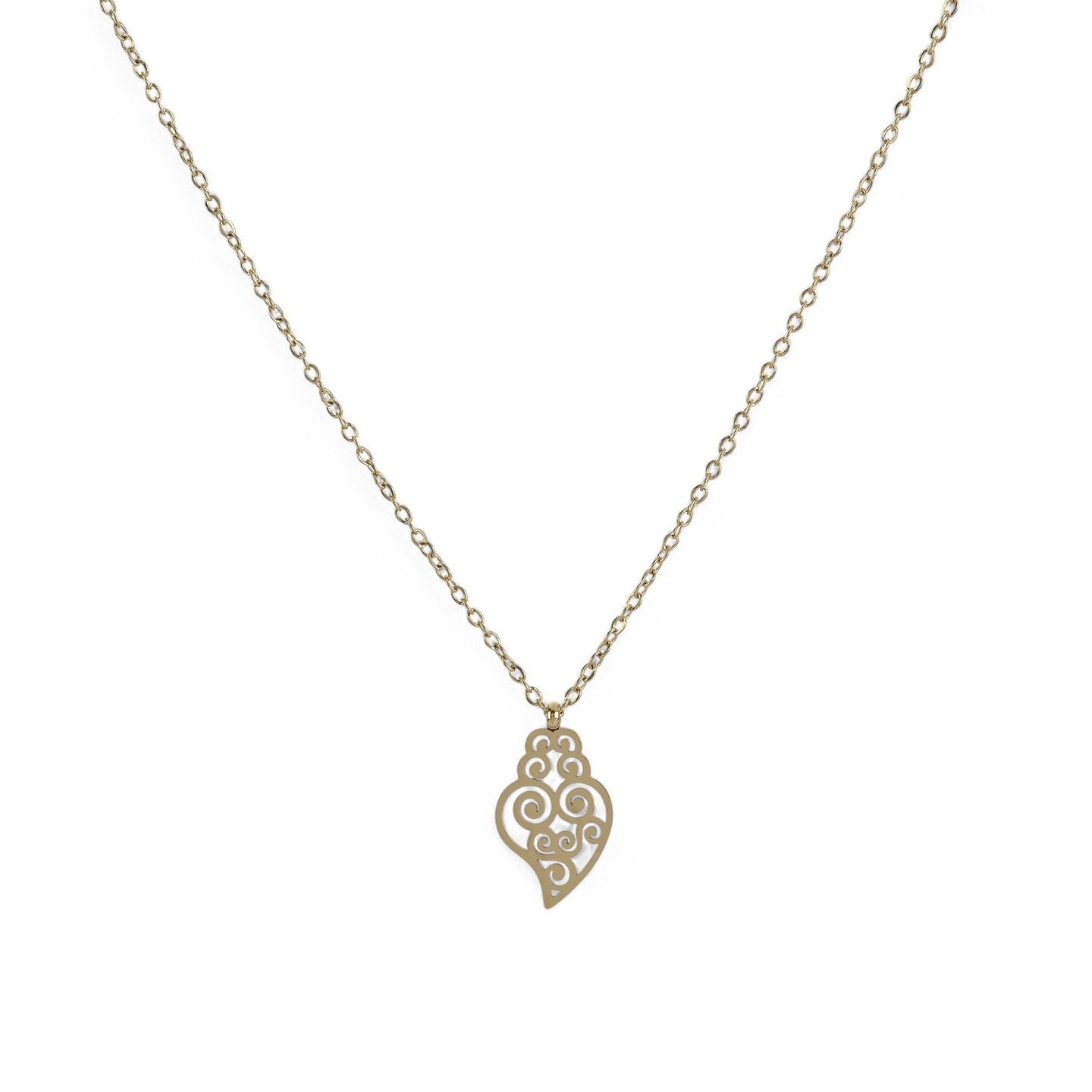 Collier acier coração de viana