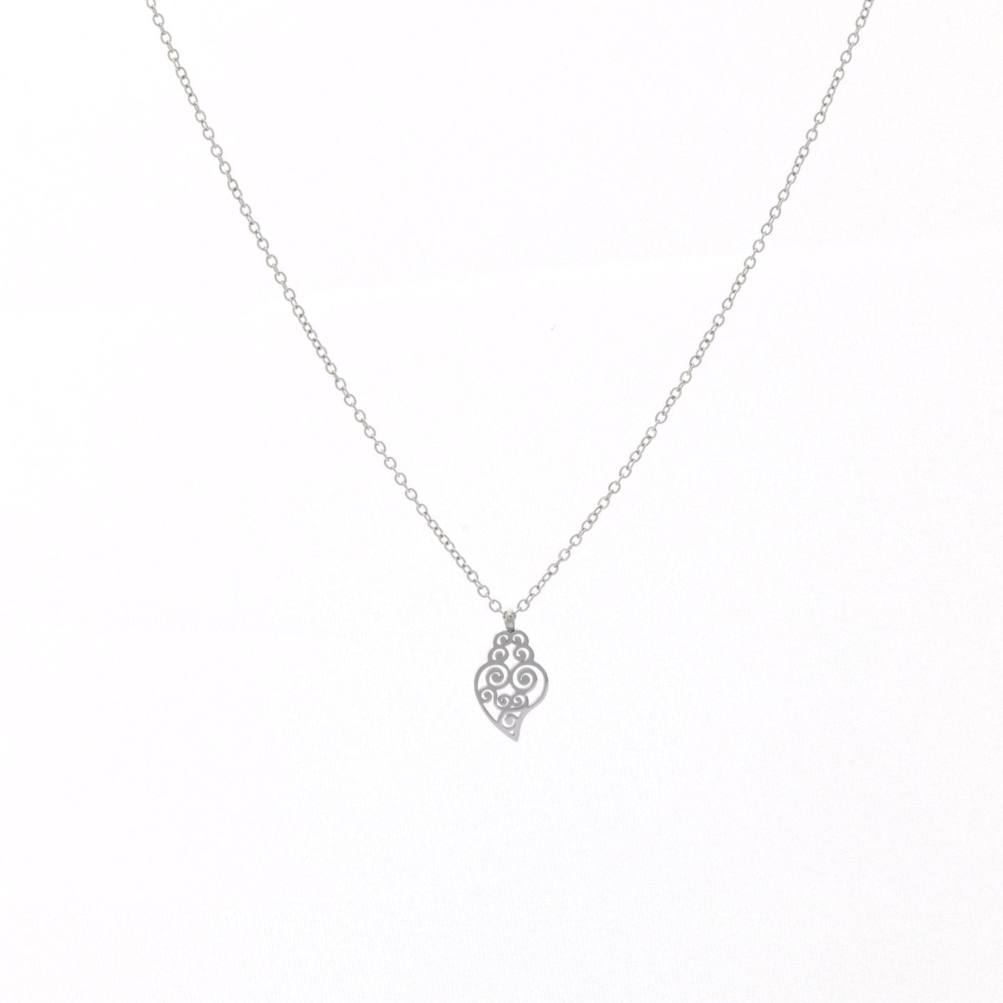 Collier acier coração de viana