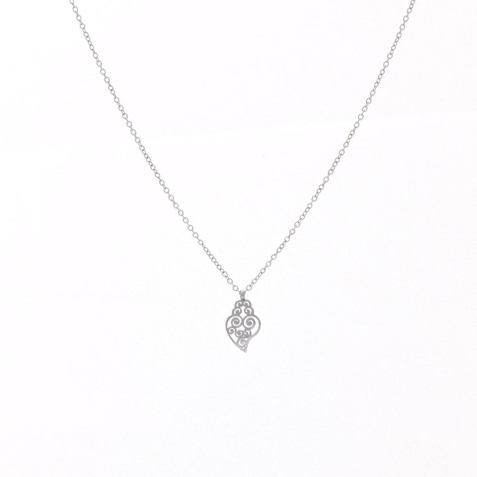 Collier acier coração de viana