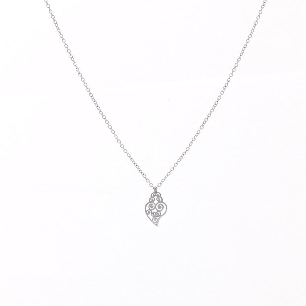 Collier acier coração de viana
