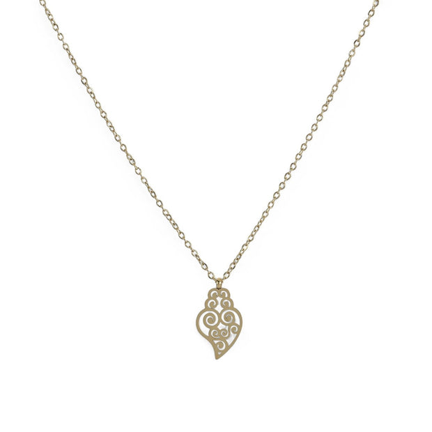 Collier acier coração de viana