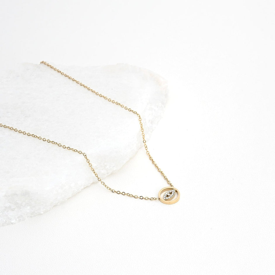 Collier en acier avec œil