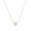 Collier Alba avec fleur et zircones