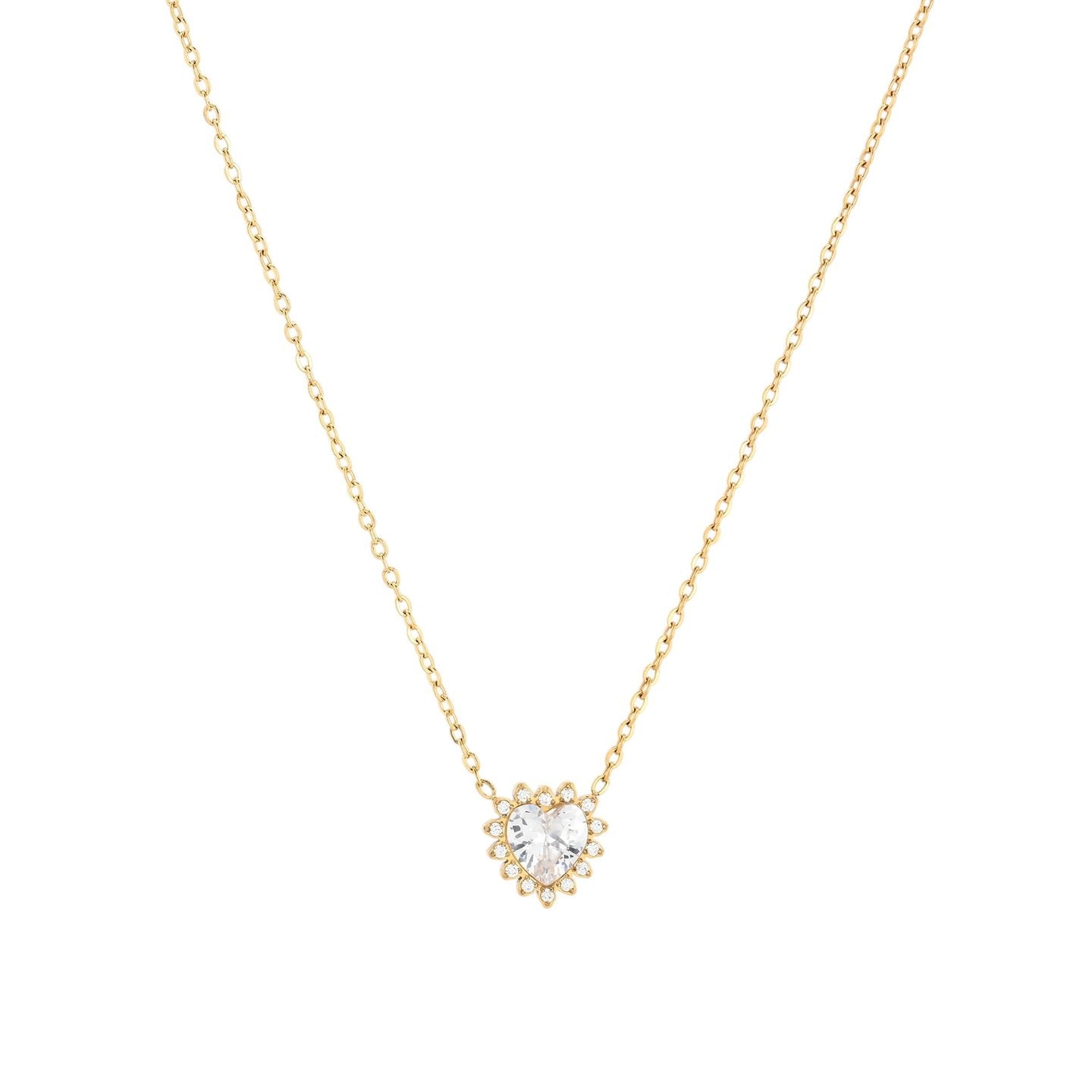 Collier Alba cœur et zircones