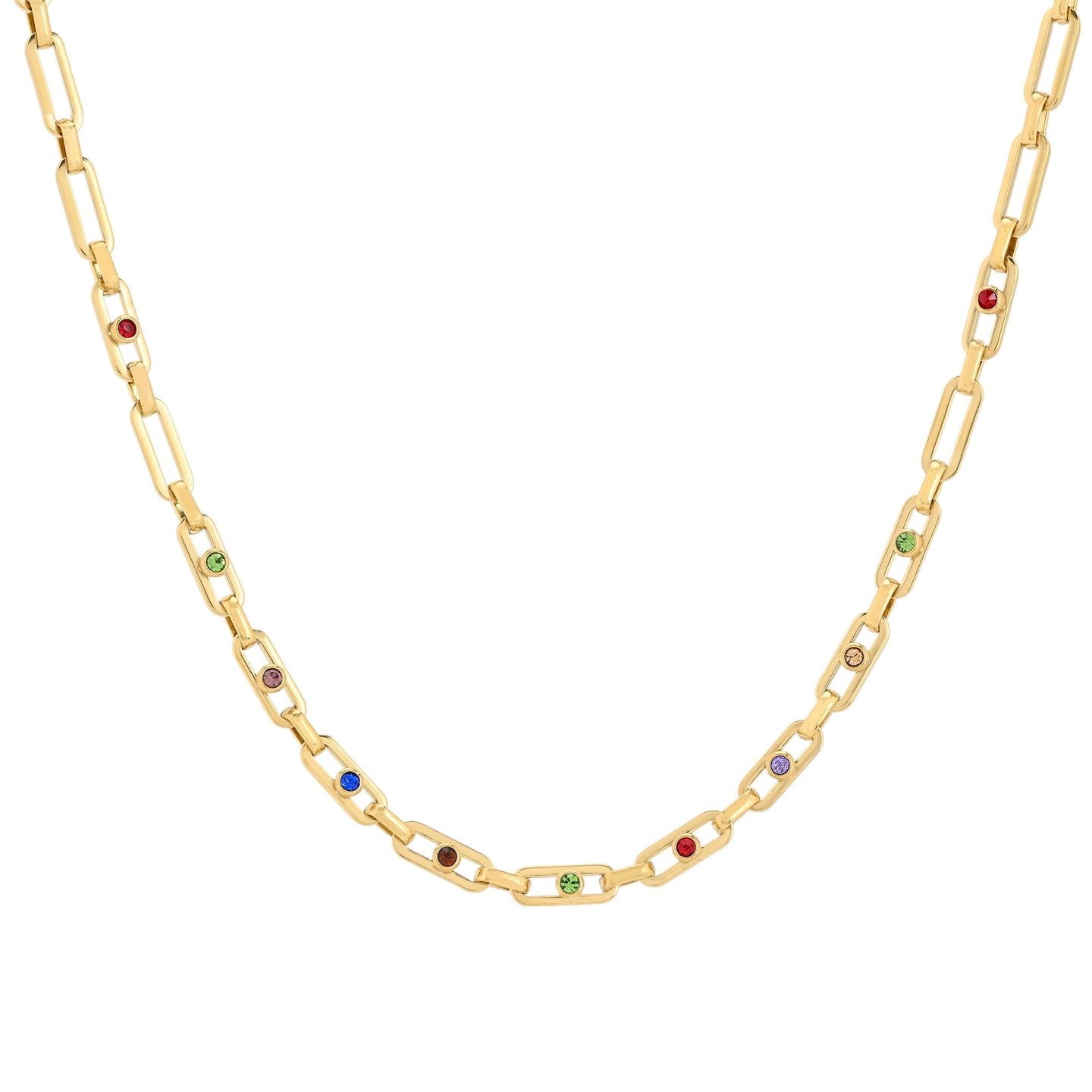 Collier en acier chaîne brillants
