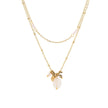 Collier en acier double avec pendentifs
