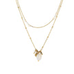 Collier en acier double avec pendentifs
