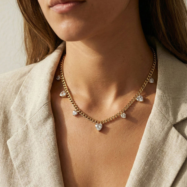 Collier Prestige Cœur Brillant