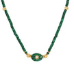 Collier en acier pierres natural avec soleil