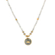 Collier en acier en pierre naturelle étoile