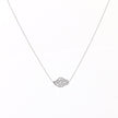 Collier en acier avec coração de viana