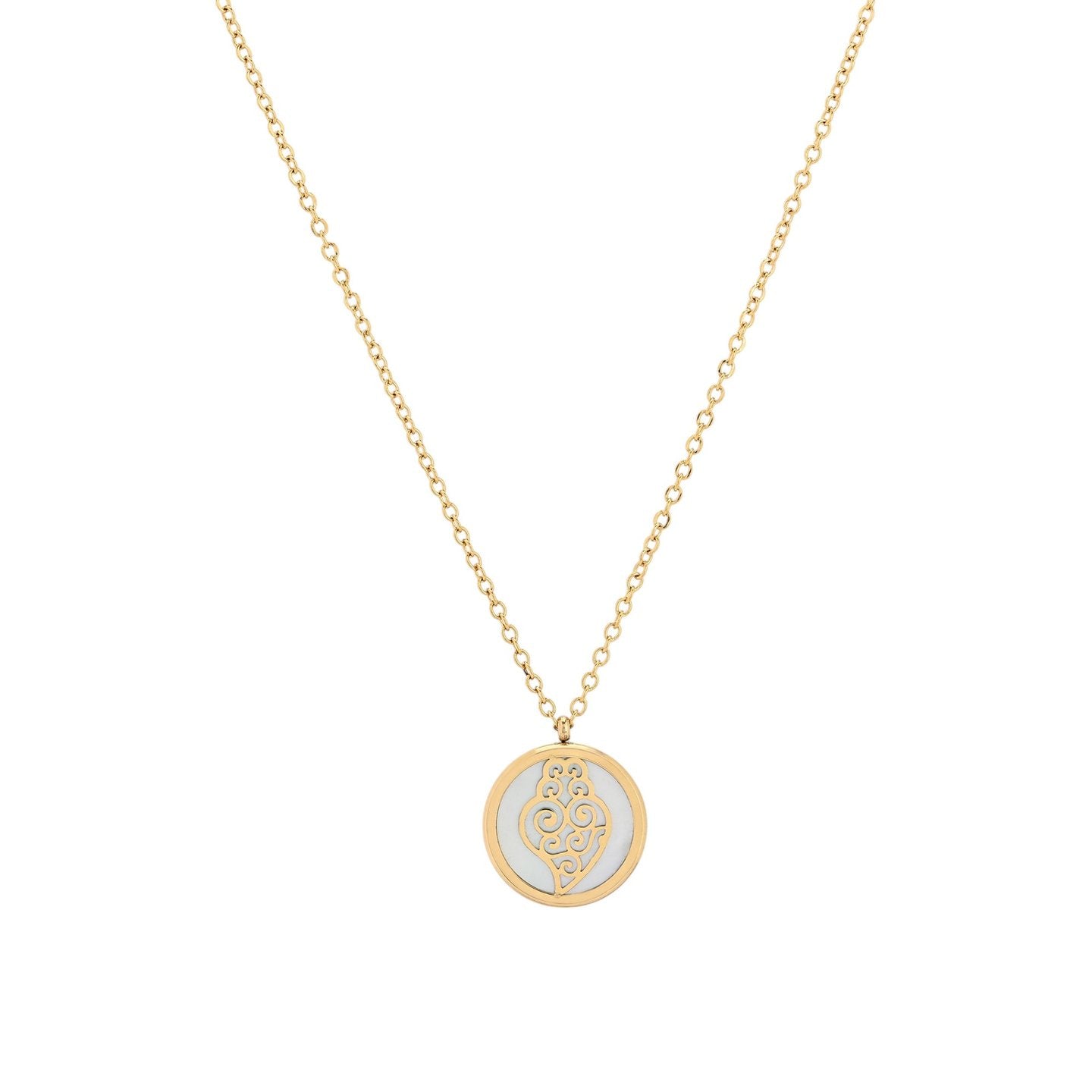 Collier en acier coração de viana