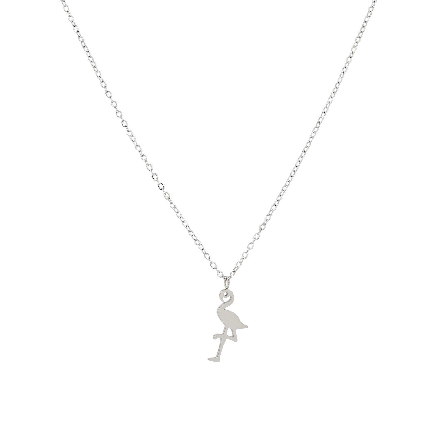 Collier en acier simple flamant