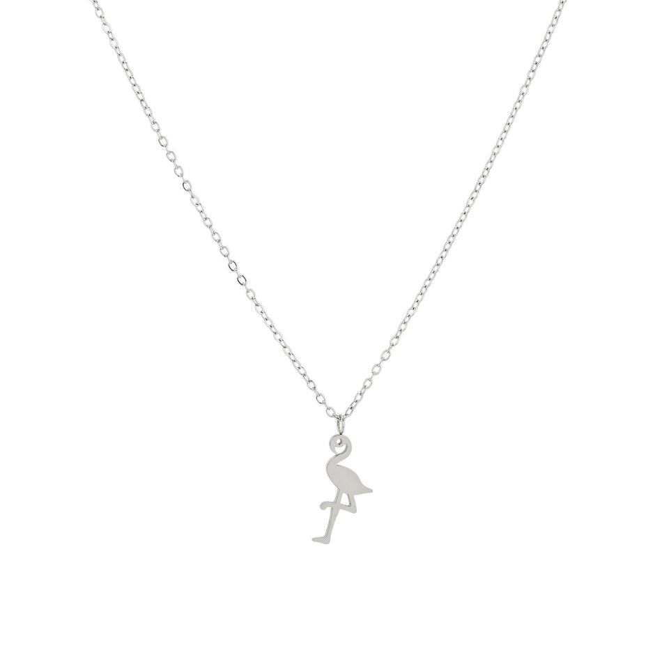 Collier en acier simple flamant
