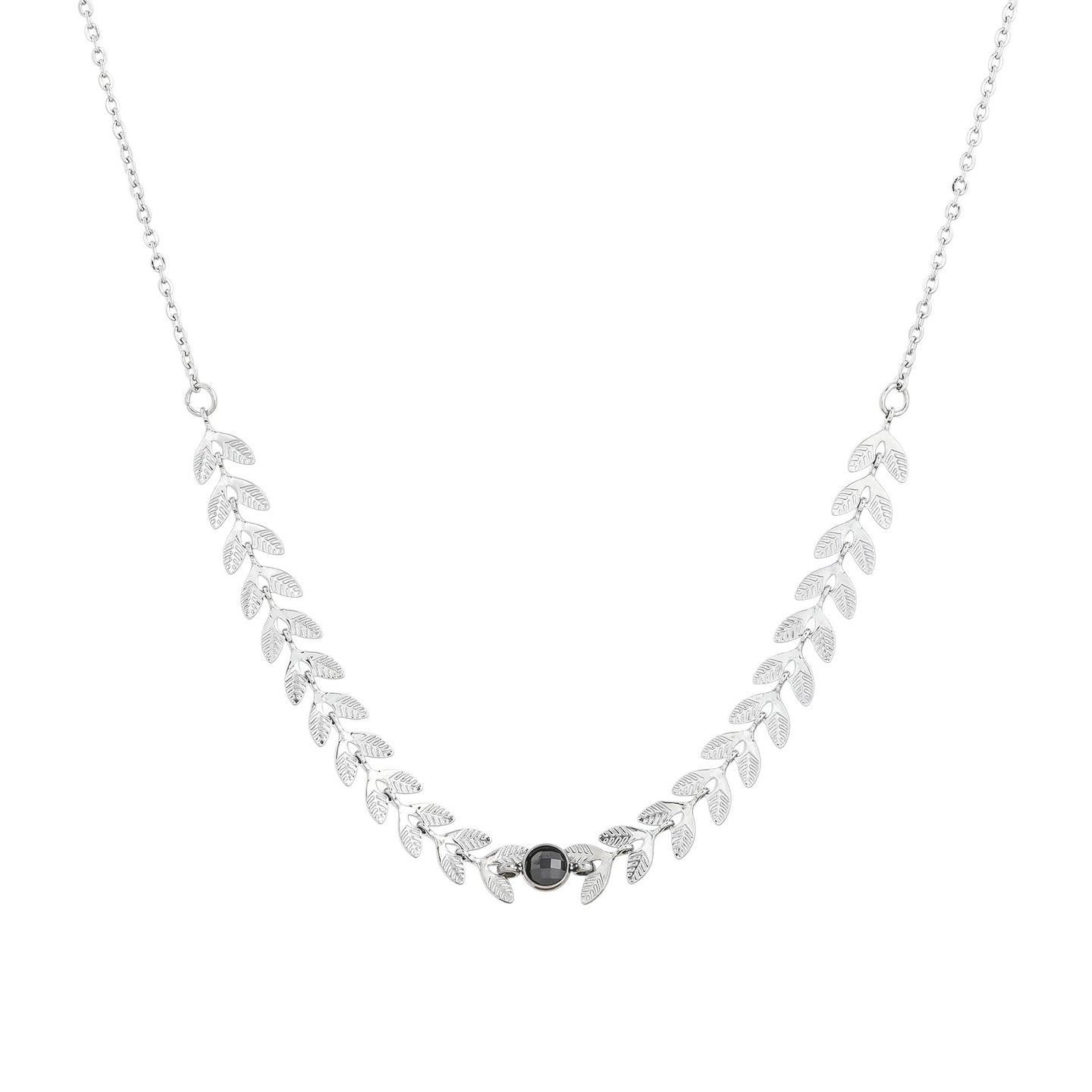 Collier Alba avec feuilles romaines