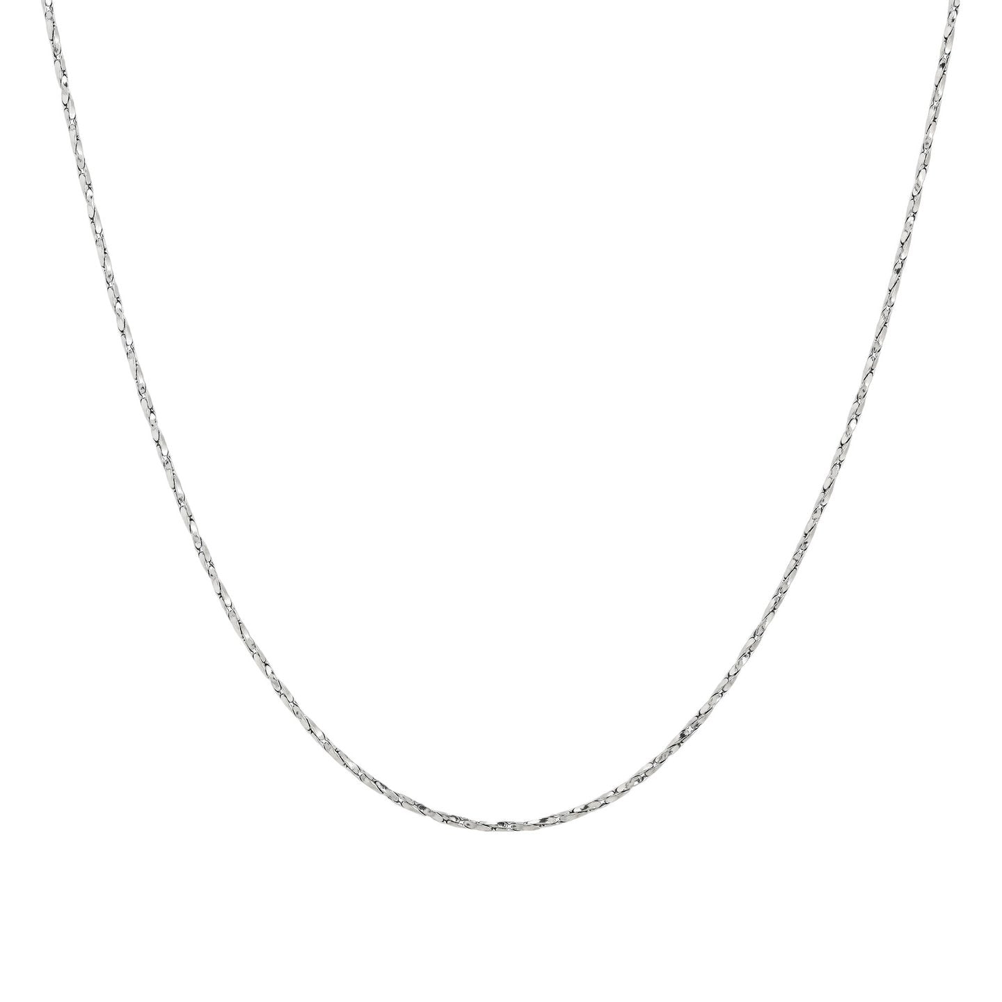 Collier Alba maille basique entrelacée