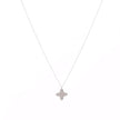 Collier acier avec fleur