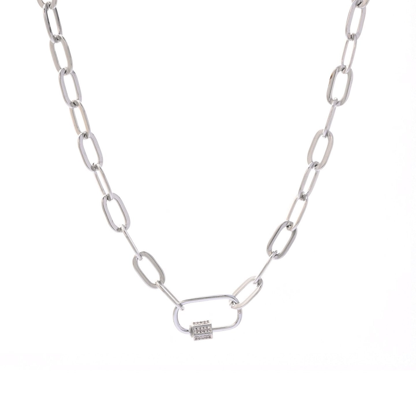 Collier avec fermoir en brillants