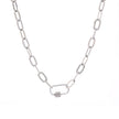 Collier avec fermoir en brillants