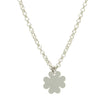 Collier en acier trèfle lisse