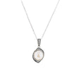 Collier avec perle et zircones