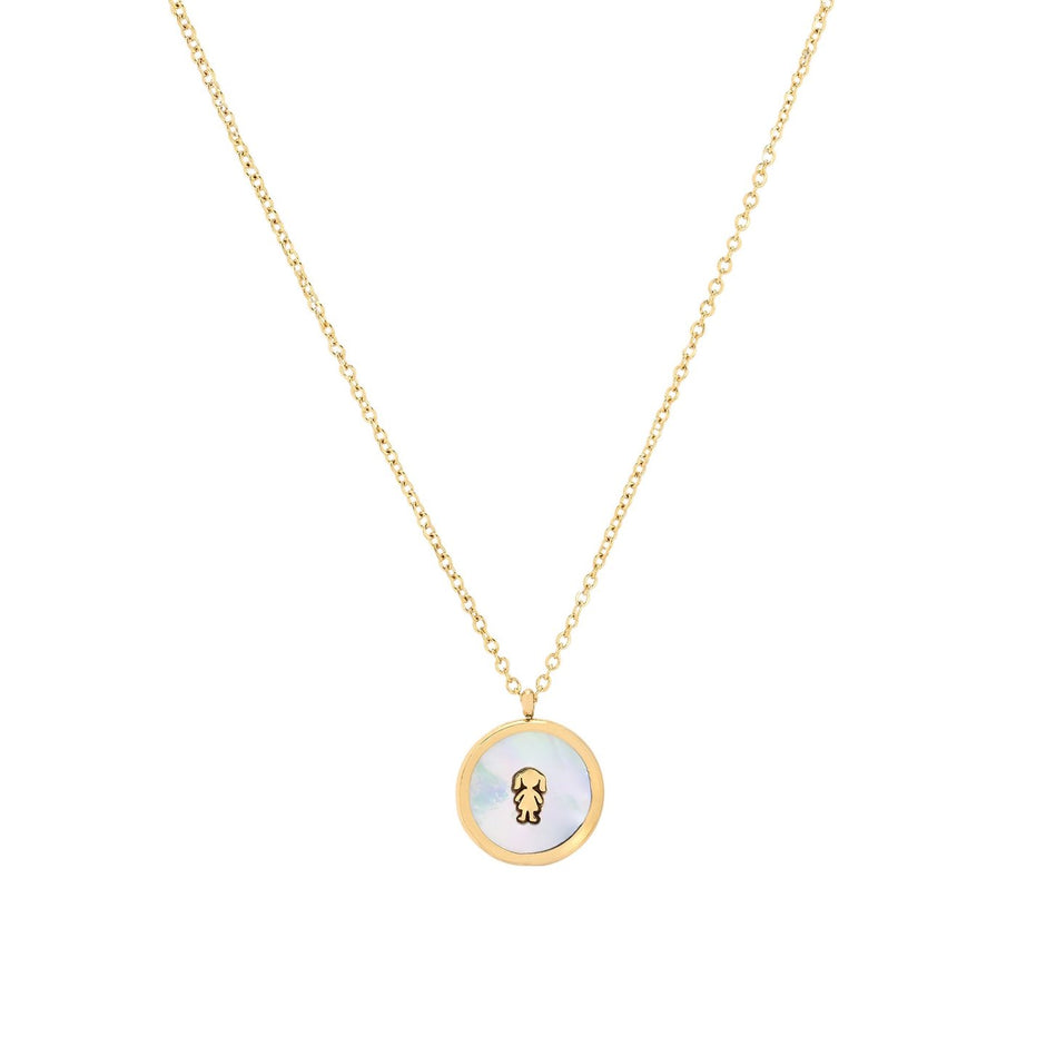 Collier acier fille