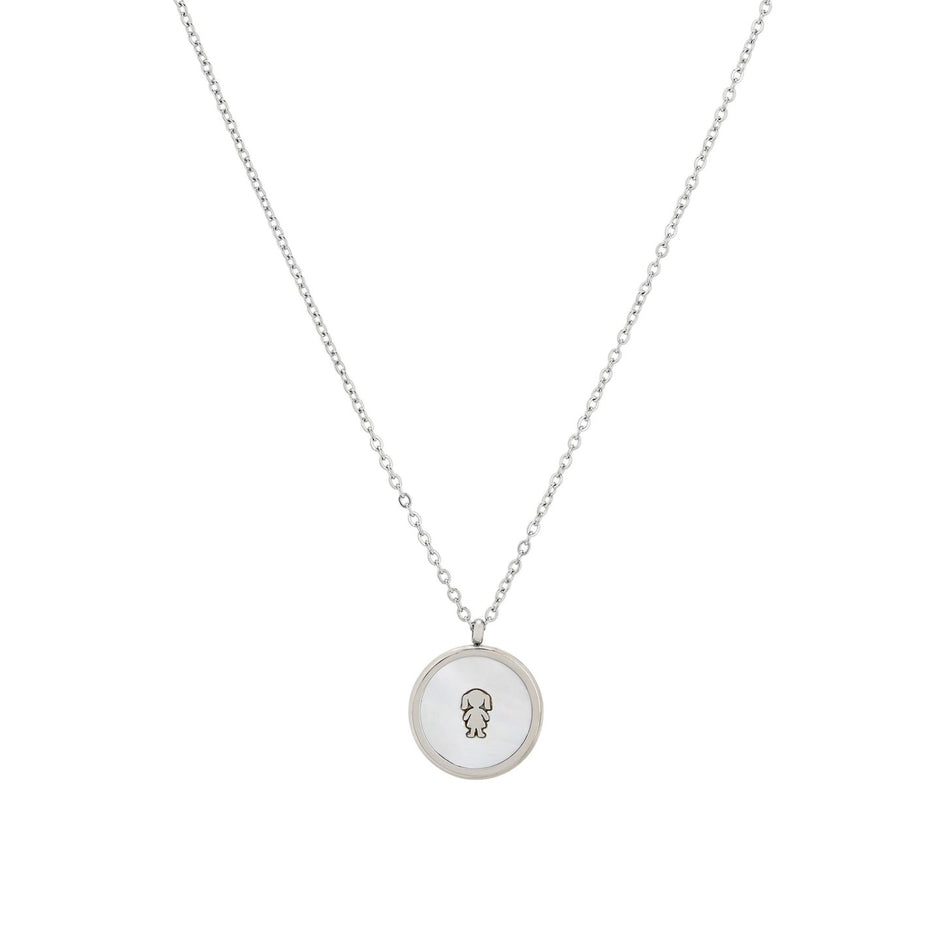 Collier acier fille