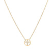 Collier en acier croix avec brilliantes