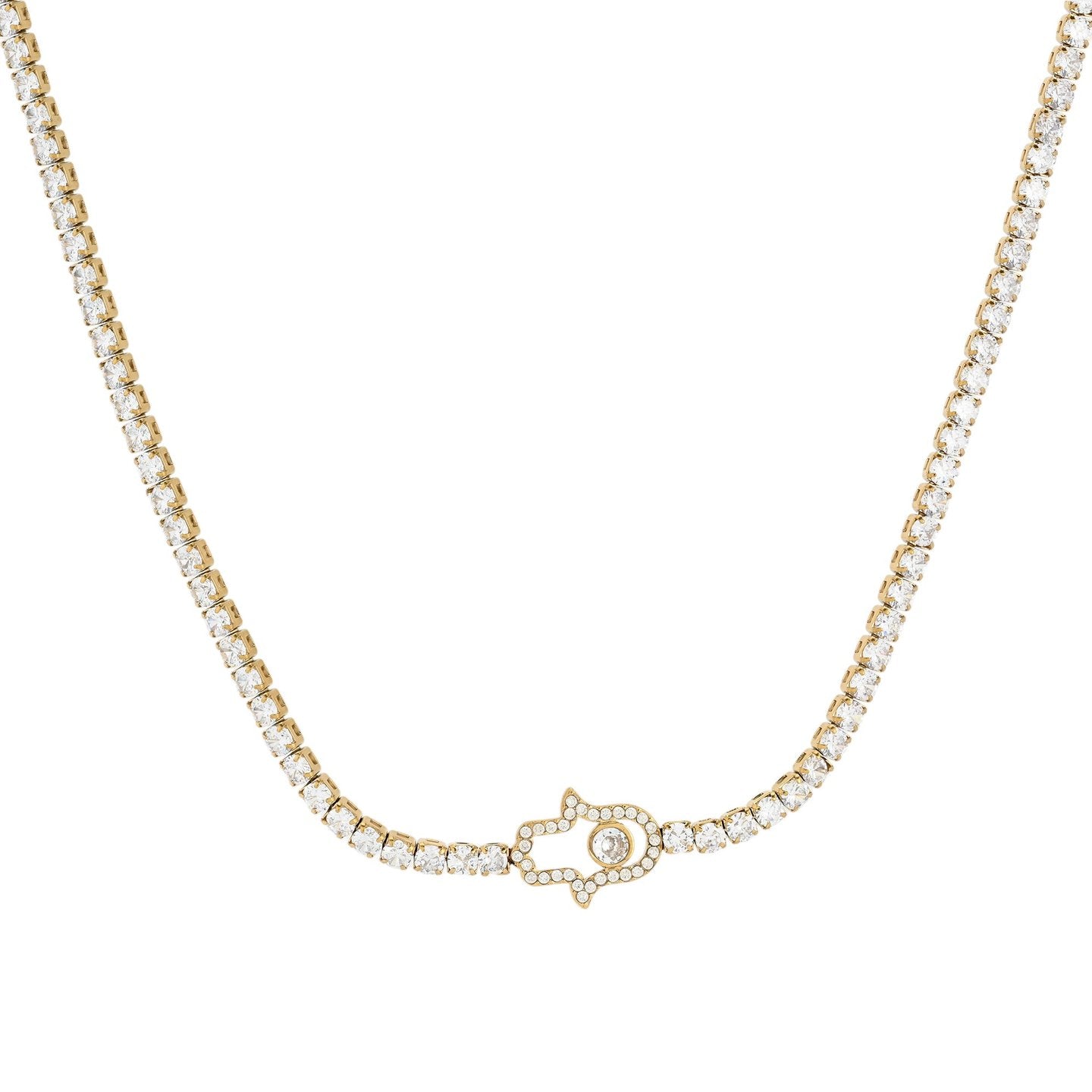 Collier rivière en acier main