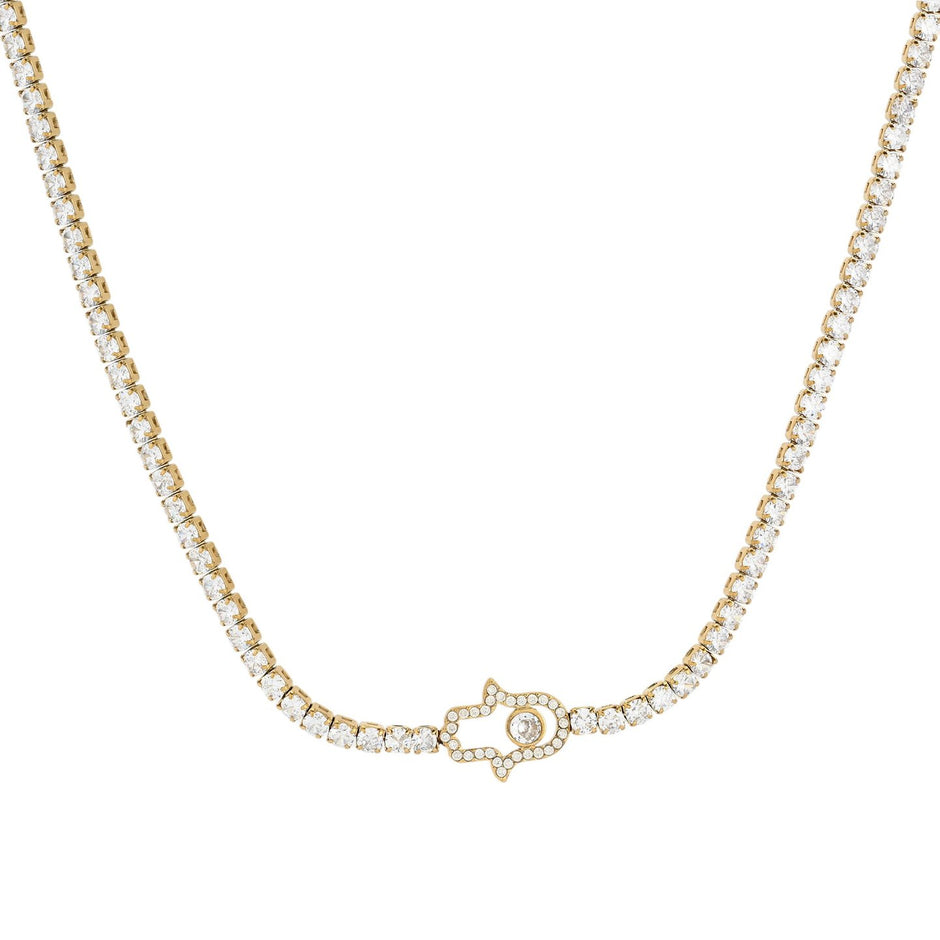 Collier rivière en acier main