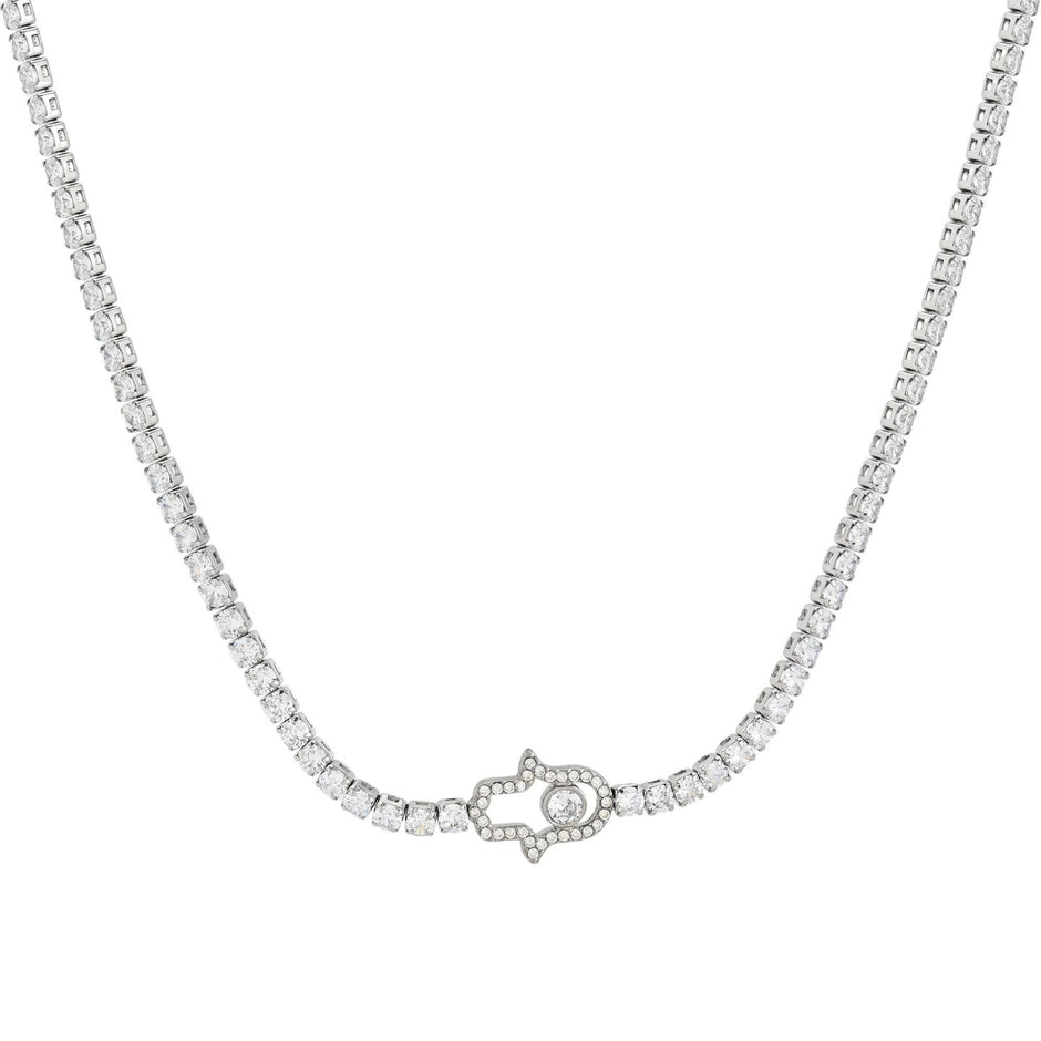 Collier rivière en acier main