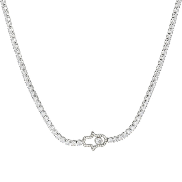 Collier rivière en acier main