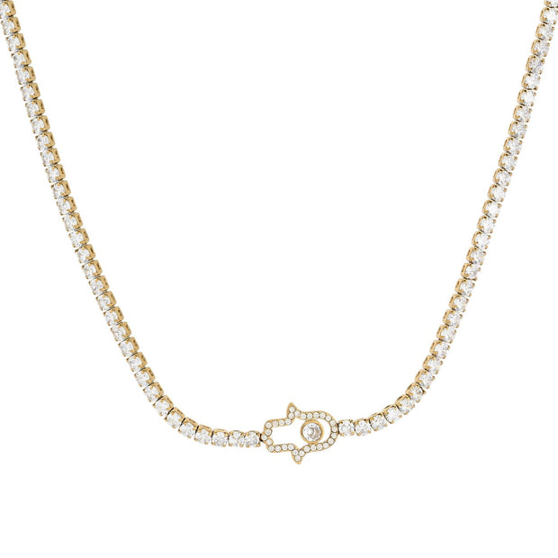 Collier rivière en acier main