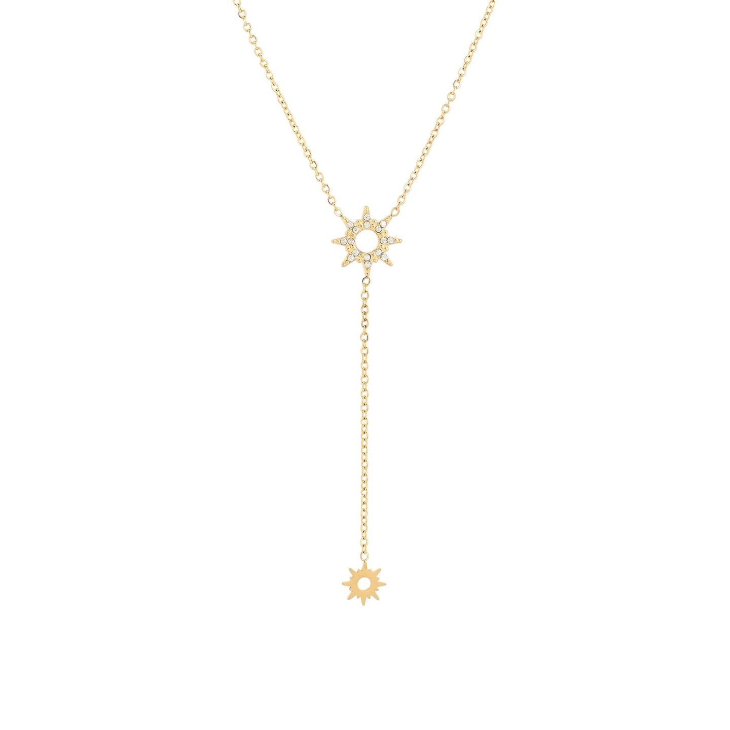 Collier en acier suspendu soleil