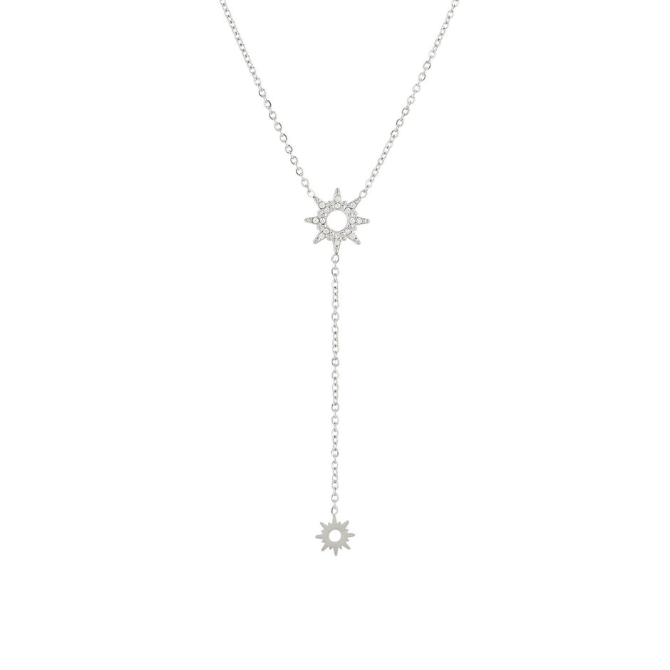 Collier en acier suspendu soleil