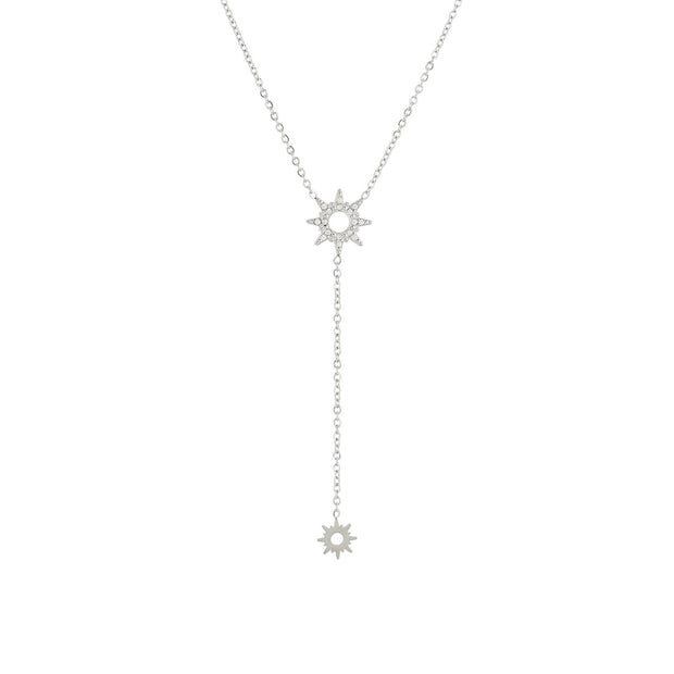 Collier en acier suspendu soleil