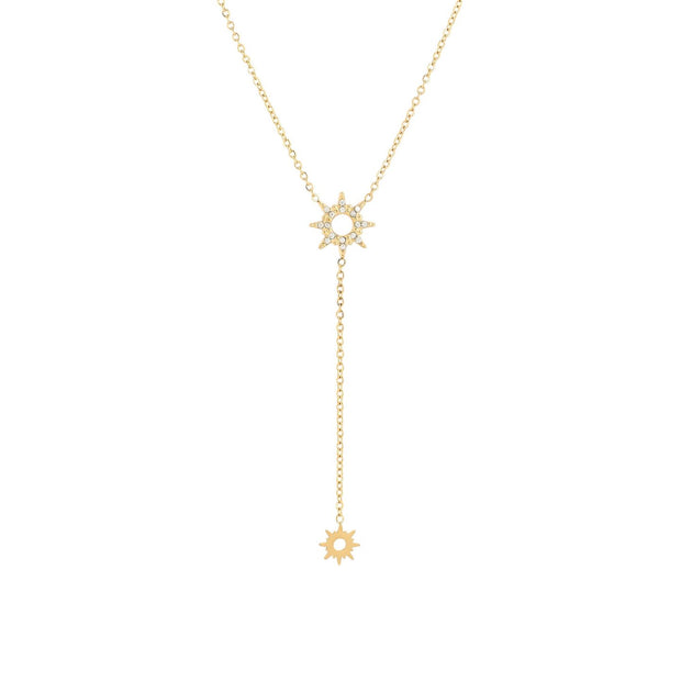 Collier en acier suspendu soleil