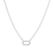 Collier en acier perles et brillantes