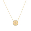 Collier en acier texture et pierre
