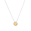 Collier en acier trèfle brillant