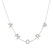 Collier acier coeur et amor