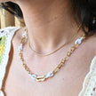 Collier d'acier chaîne à liens