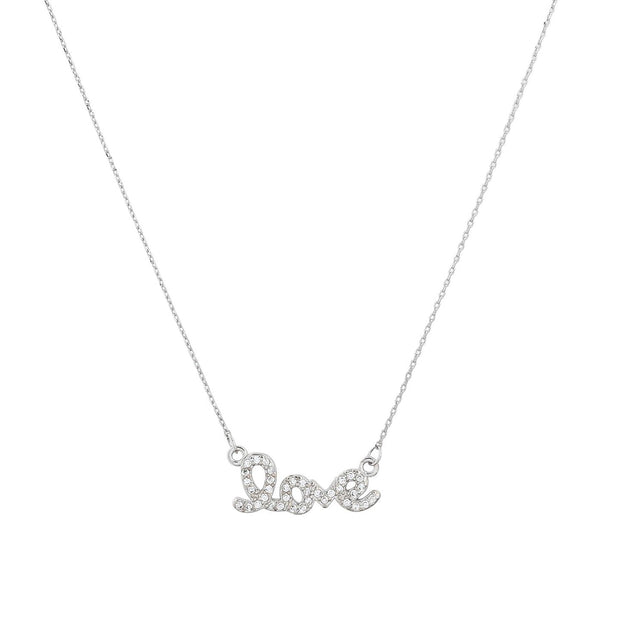 Collier avec le mot love