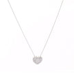Collier en forme de cœur avec zircones