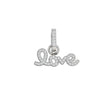 Charm Pendent love avec zirconia